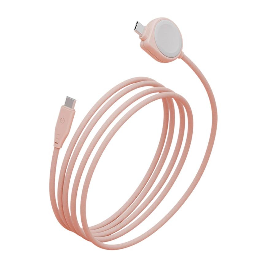 Зарядное устройство с оплёткой Energea Flow Duo Watch для Apple Watch с кабелем USB-C (USB 2.0) (1,5 м)